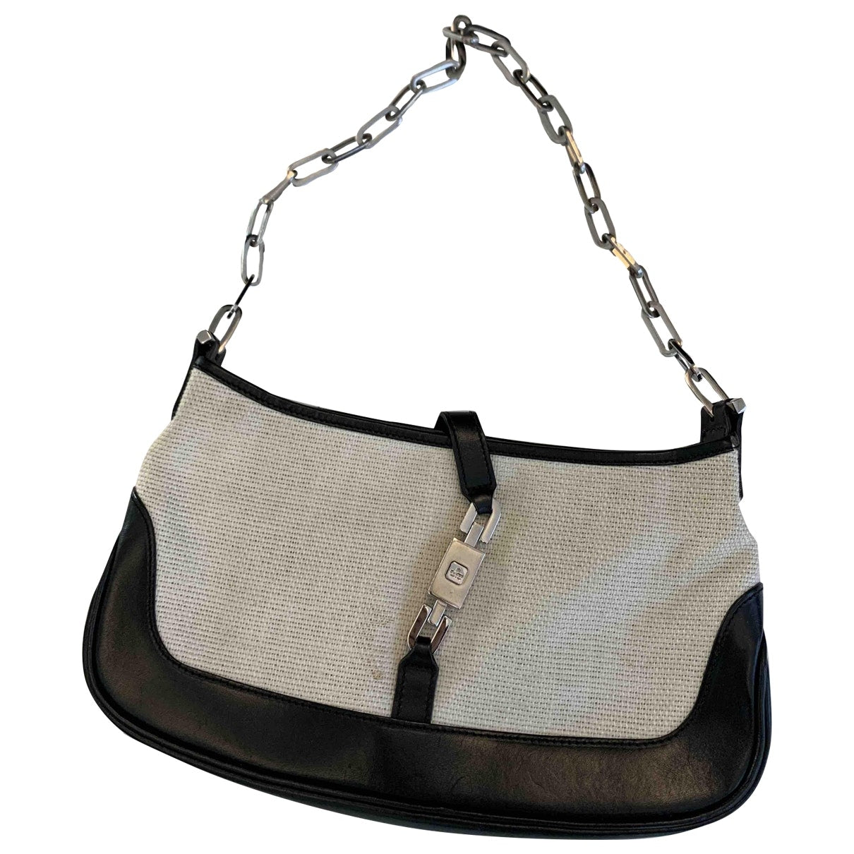 Gucci jackie white cloth handbag
