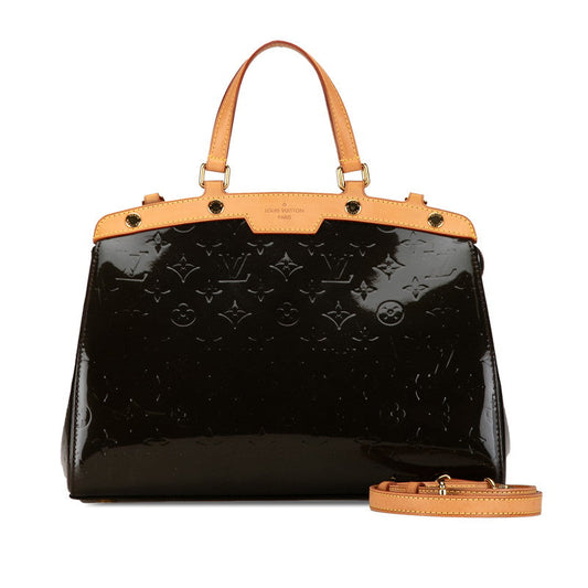 Louis Vuitton Monogram Vernis Blair MM Handbag Shoulder Bag 2WAY M91619 Amarant Pearl Patent Leather Louis Vuitton