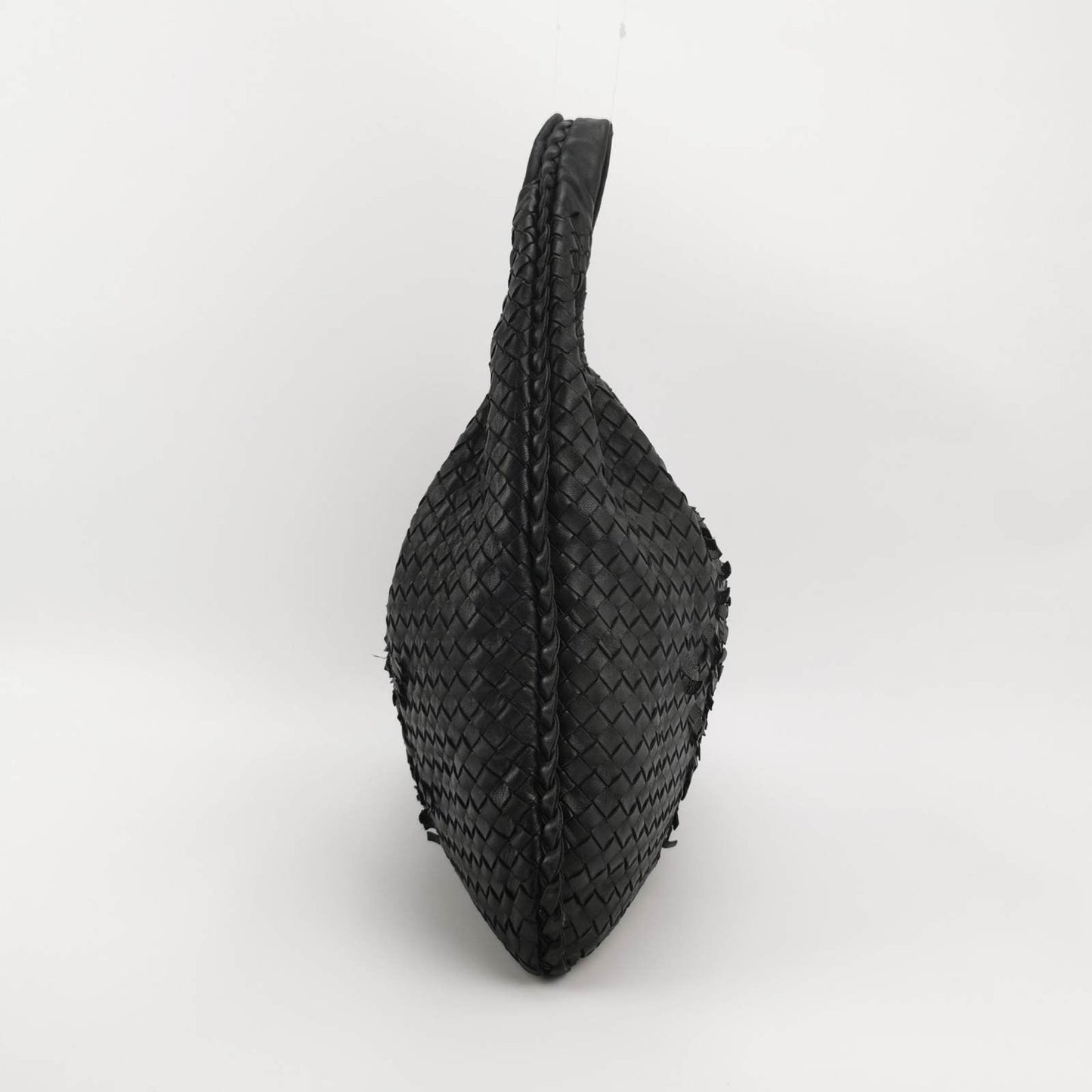 Bottega Veneta Intrecciato Hobo Bag Medium Black Lambskin leather 45cm