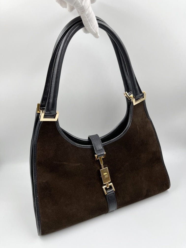 Gucci Nylon Leather Shoulder Bag