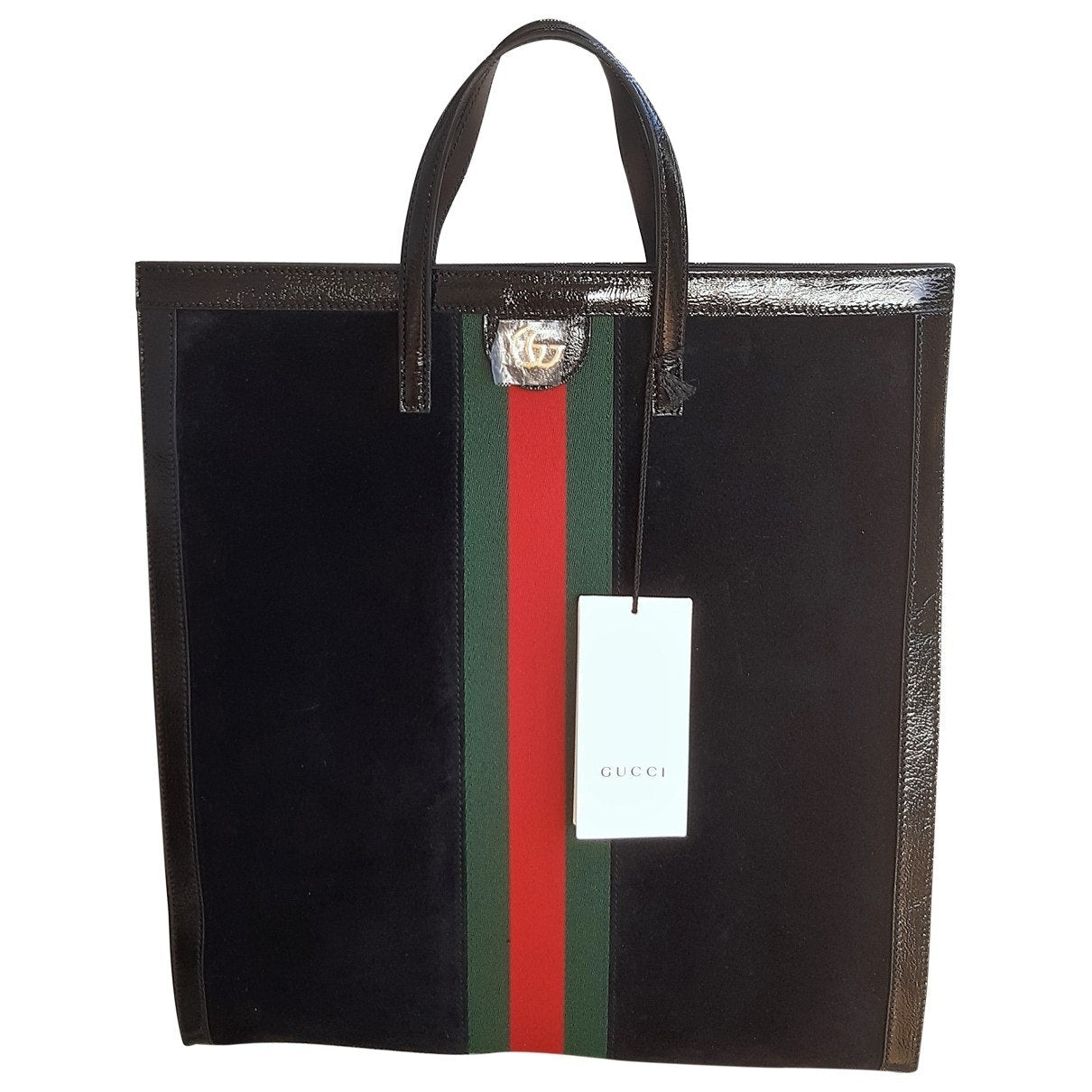 Gucci ophidia black suede handbag