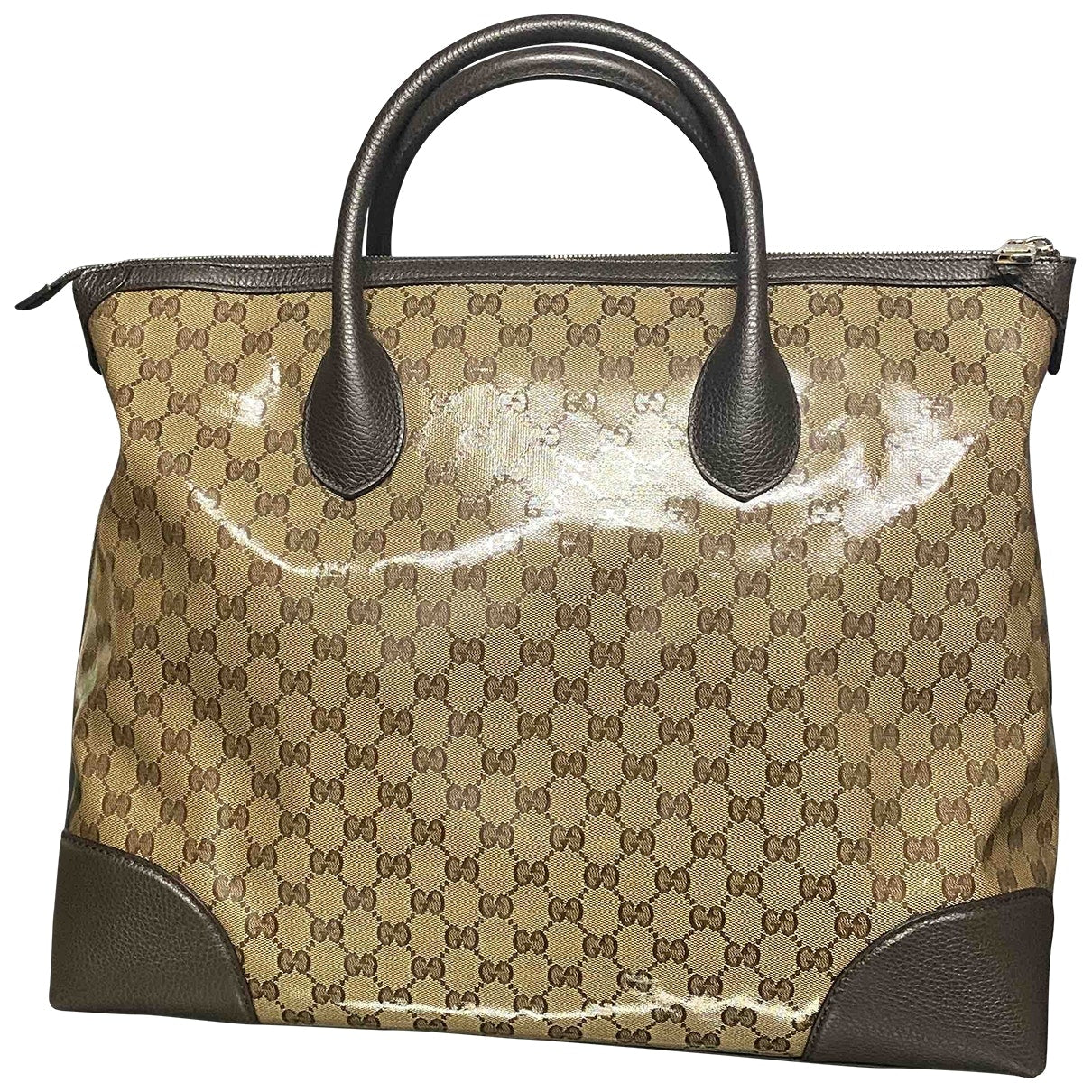 Gucci camel cloth bag