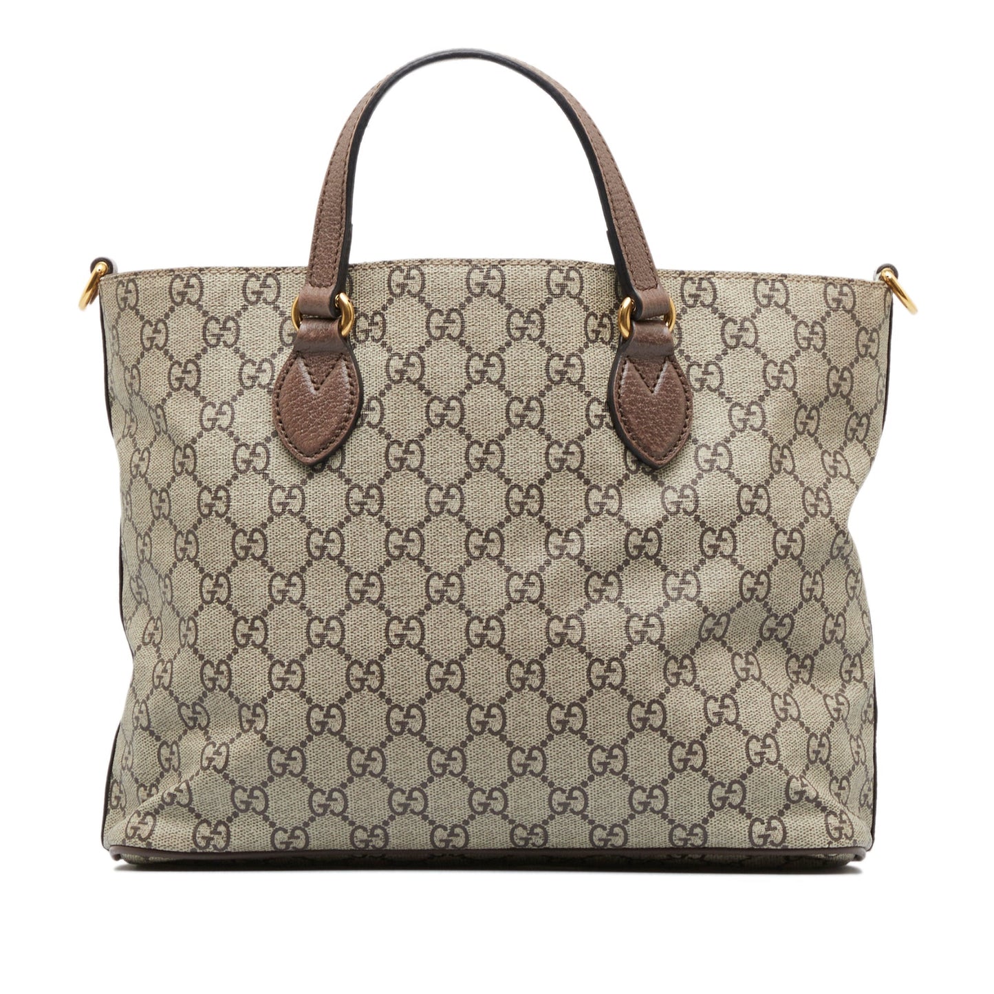 Gucci Leather Canvas Handbag