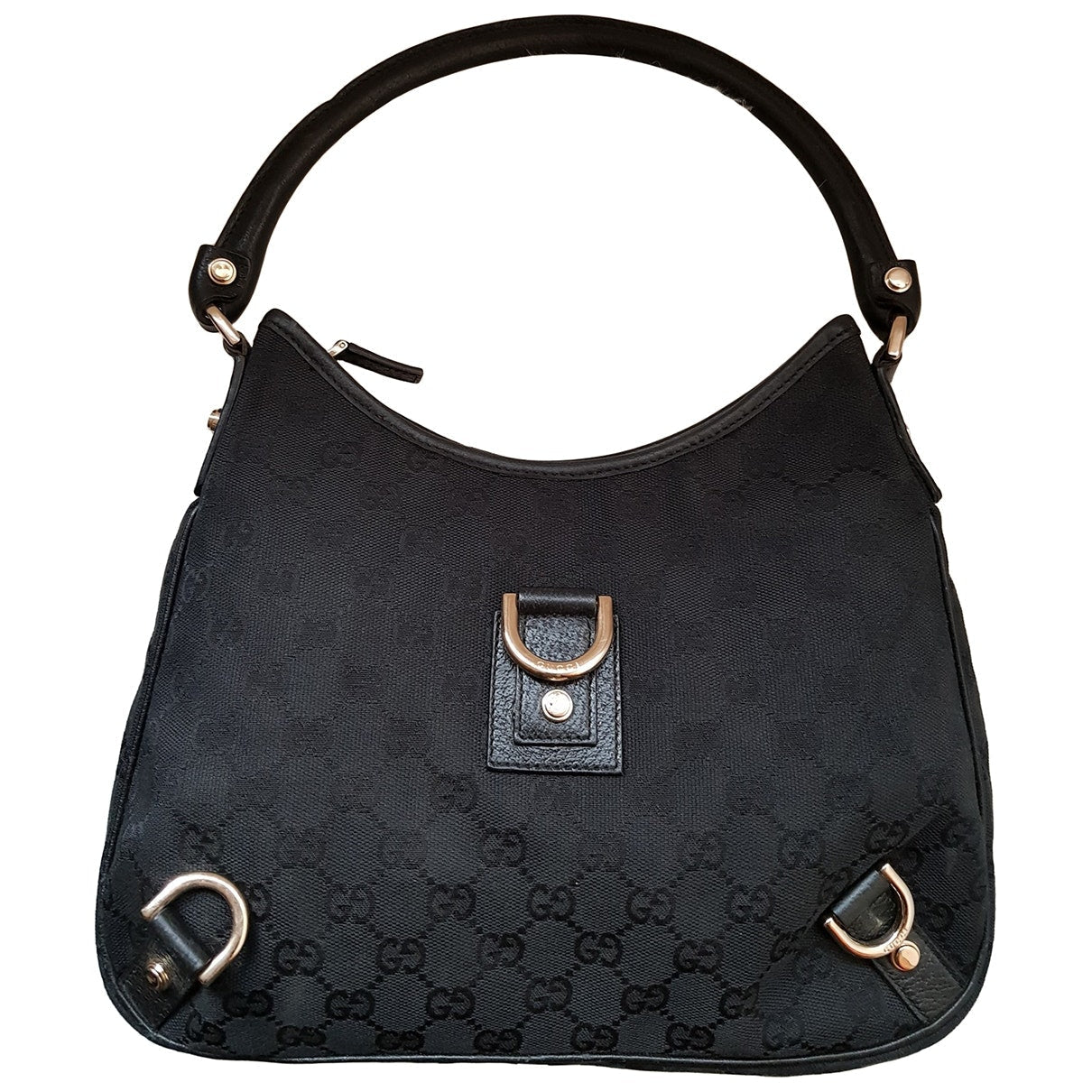 Gucci hobo black cloth handbag