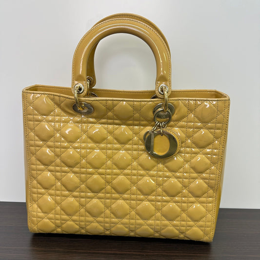 Dior Lady Dior Patent Leather Handbag LB120018