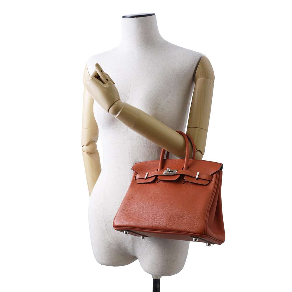 HERMES Birkin Verso Cuivre/ Blue Royale Taurillon Nobillo Size 25