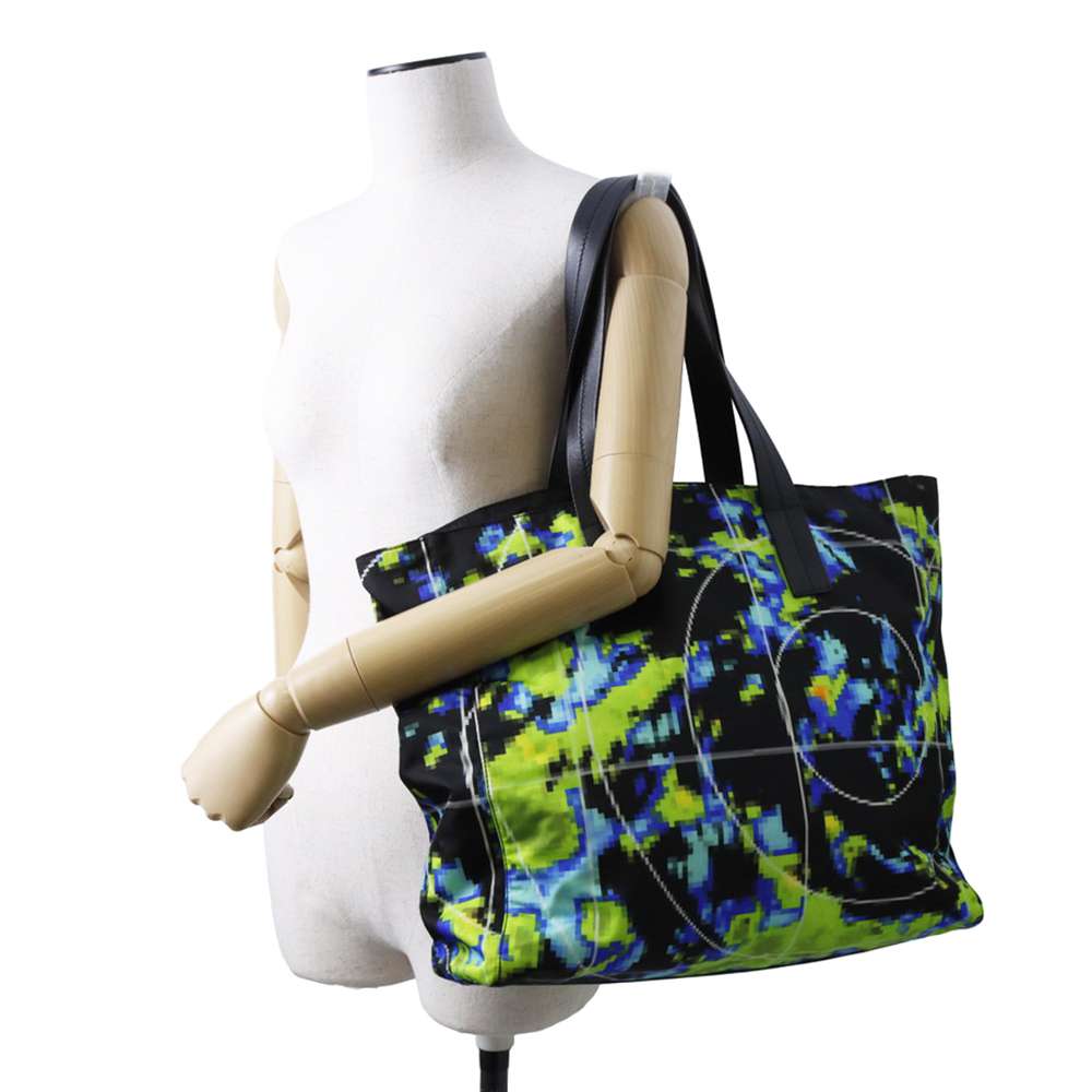 PRADA Tote Bag Black/Multicolor Nylon