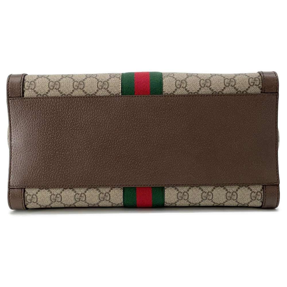 Gucci Leather Canvas Shoulder Bag
