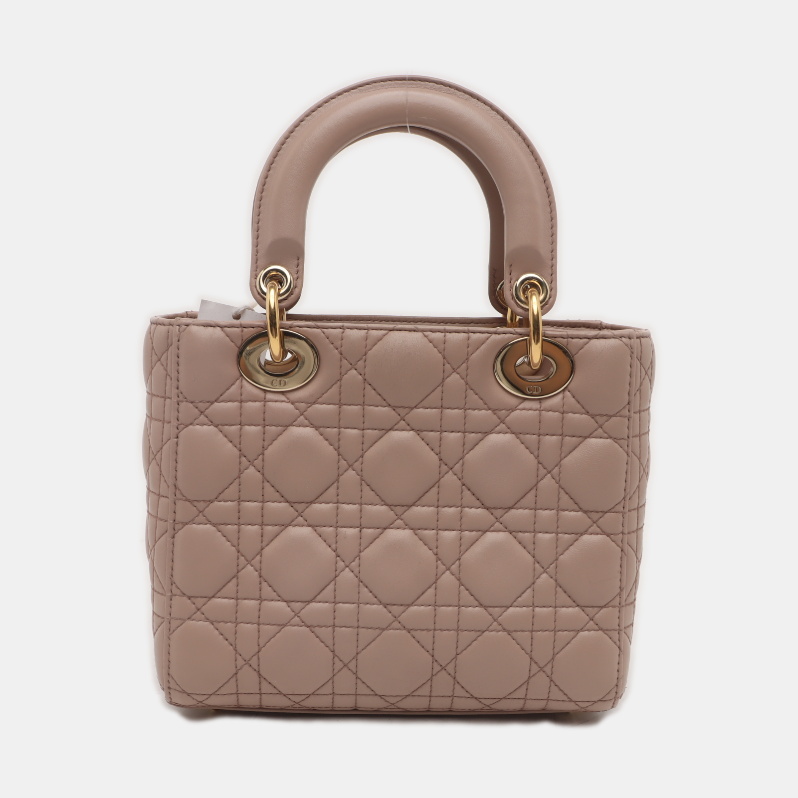 Lady Dior ABCdior Small Nude Pink Cannage Lambskin Handbag No Strap