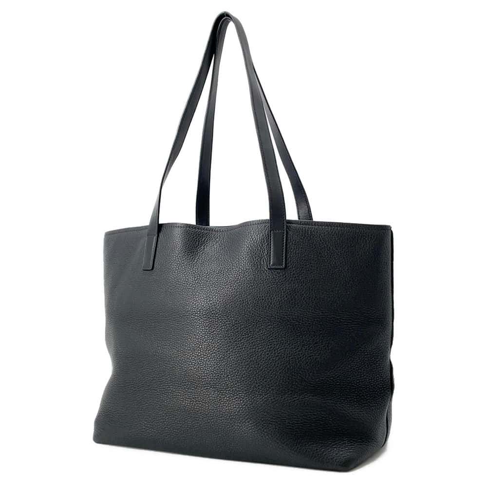 PRADA Tote Bag Black Leather