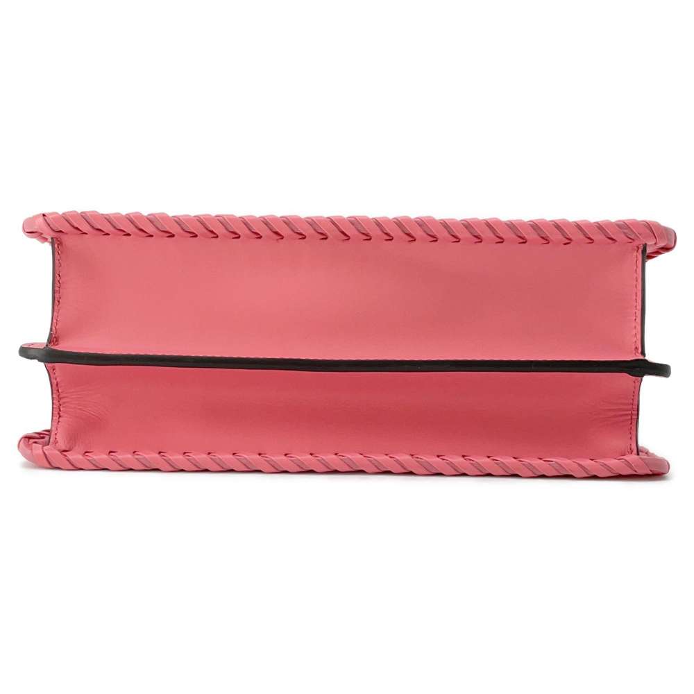 FENDI Peekaboo ISeeU Braided Pink 8BN327 Leather Size Small