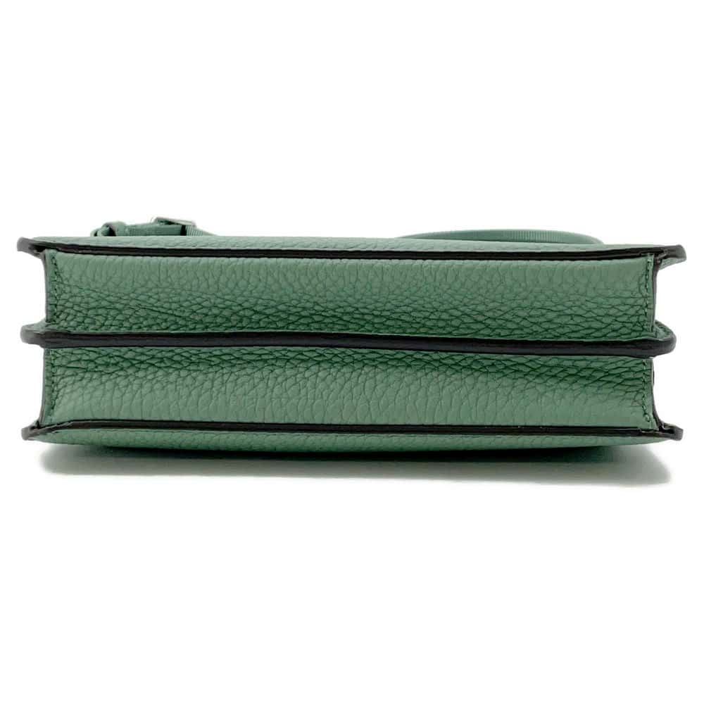 FENDI Peekaboo I.C.U. X-Cross 2WAY Shoulder Bag Green 7VA582 Leather Size Small