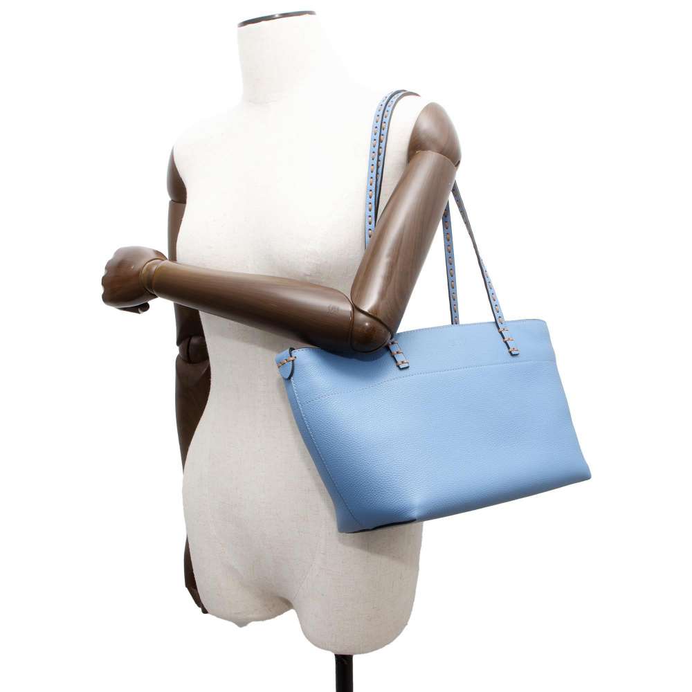 FENDI roll Blue 8BH424 Leather Size Small