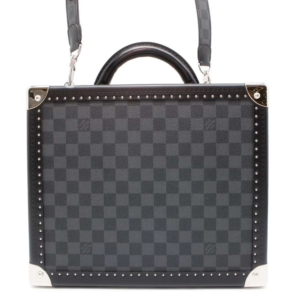 LOUIS VUITTON Cotteville Trunk SPO Noir Damier Graphite Size 32