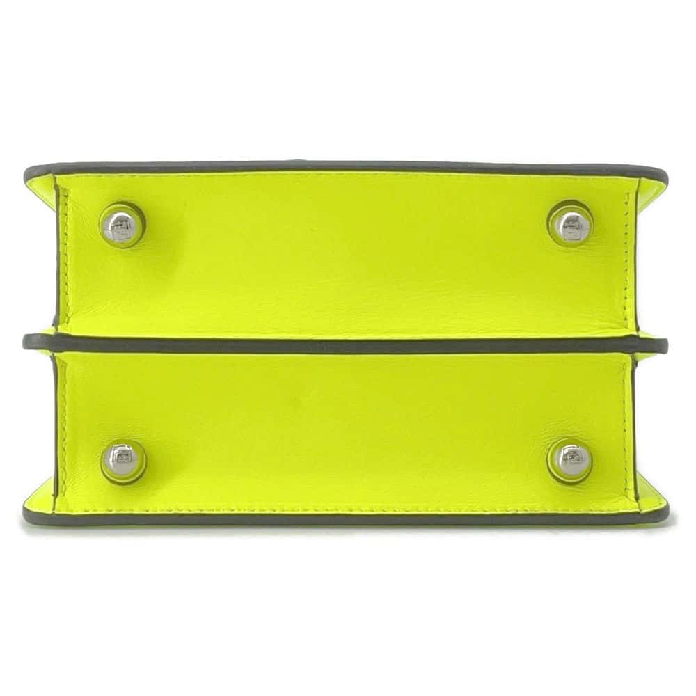 FENDI Peekaboo I See You Marc Jacob Collaboration Yellow 8BN335 Leather Size Petit