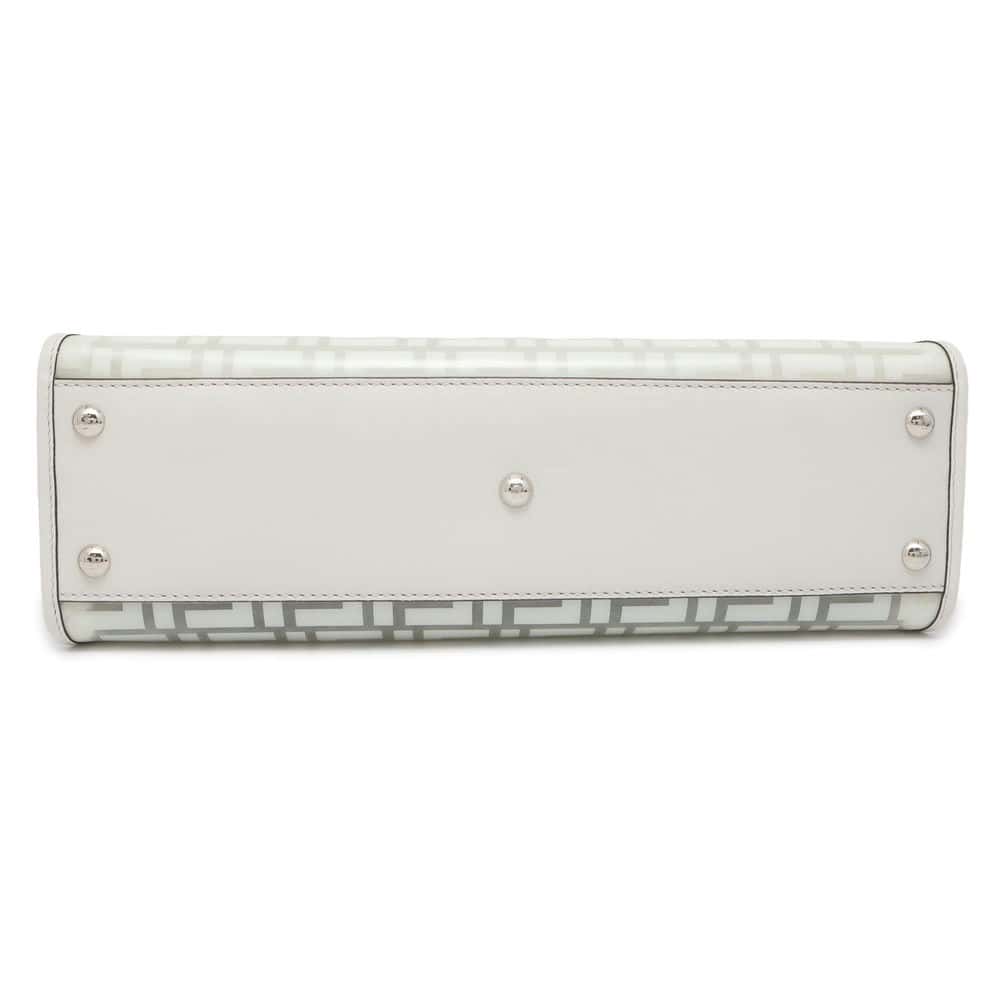 FENDI Peekaboo regular Transparent/White 8BN290 Plastics Leather Size Medium