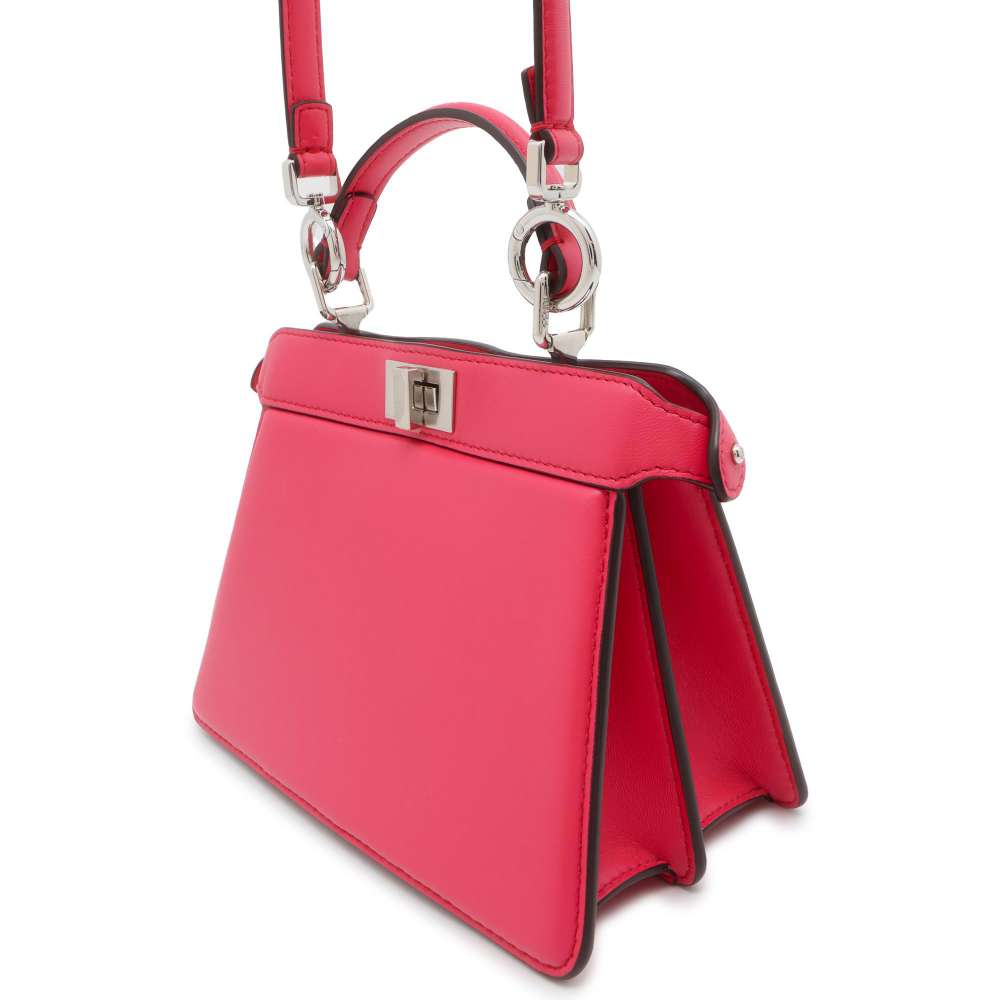 FENDI Peekaboo Icy You Pink 8BN335 Leather Size Petit
