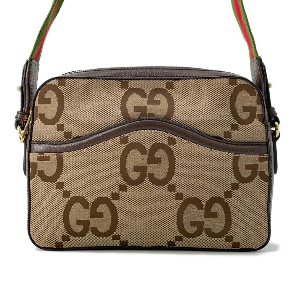 Gucci Leather Canvas Shoulder Bag