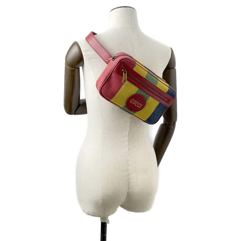 Gucci Leather Canvas Crossbody