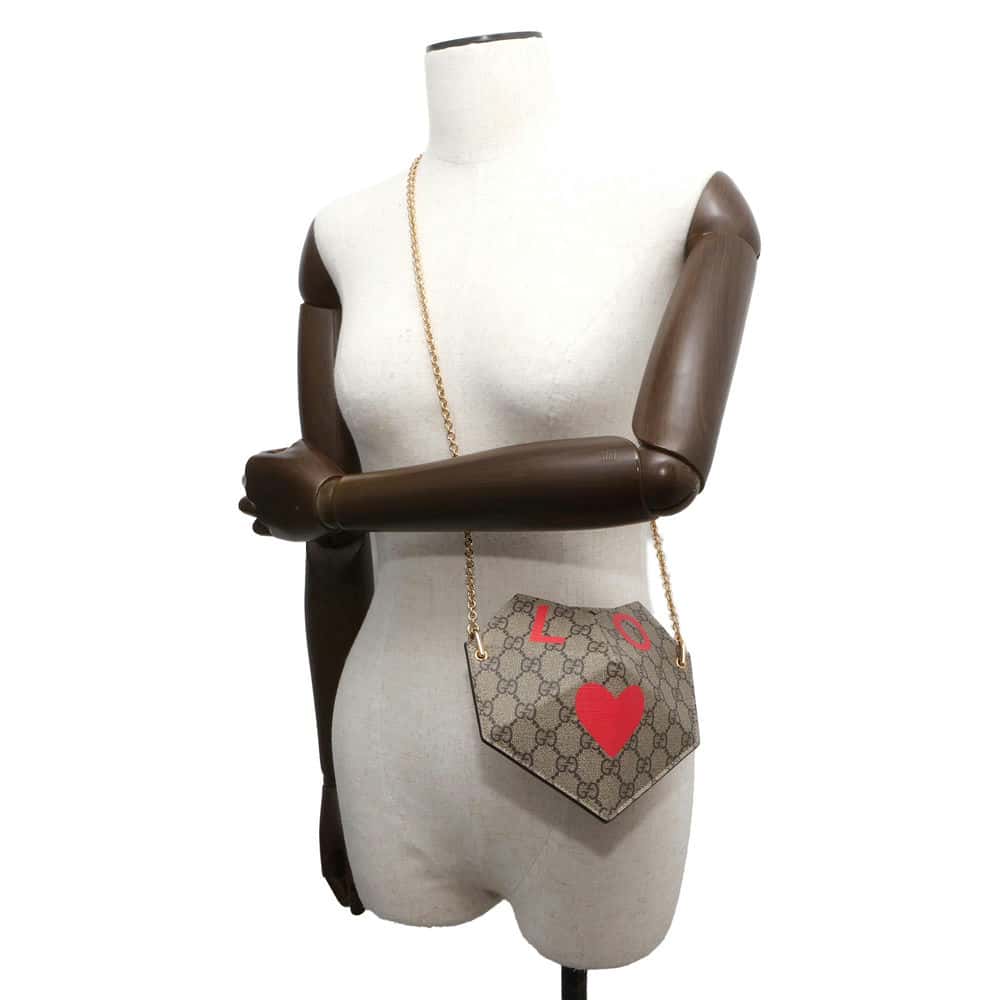 Gucci Chain Canvas Shoulder Bag