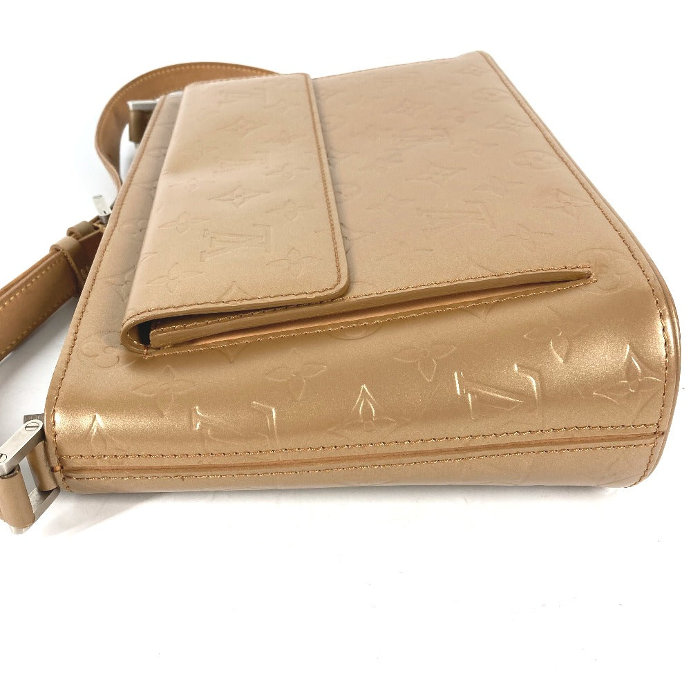 LOUIS VUITTON Shoulder Bag Monogram mat leather gold Monogram mat Alston Women
