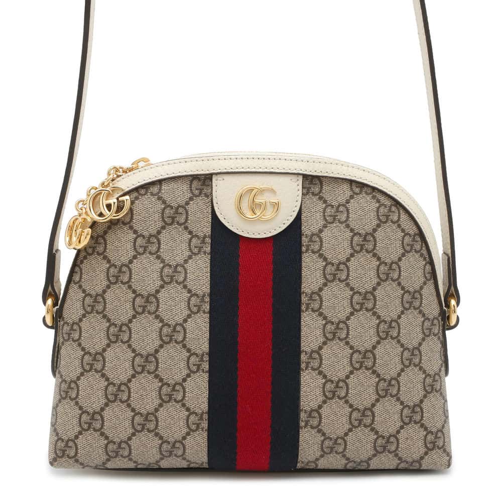 Gucci Leather Canvas Shoulder Bag