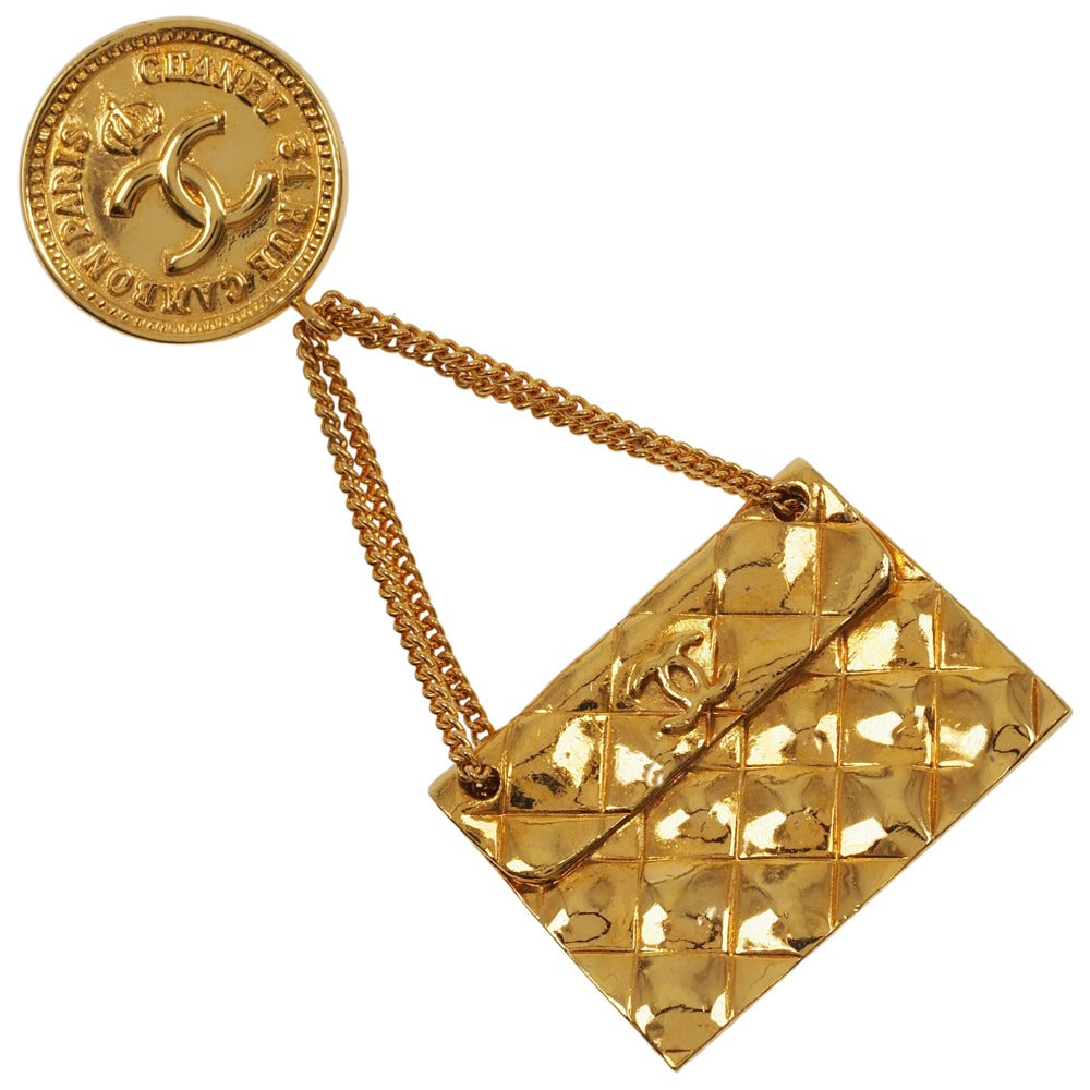Chanel Chanel Coco Brooch Matrasse Bag Motif G Manufactured in France in 1988 about 18.3g COCO Mark