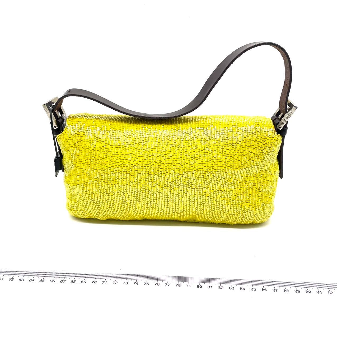 Fendi Baguette Shoulder bag with Glitter Yellow Beads