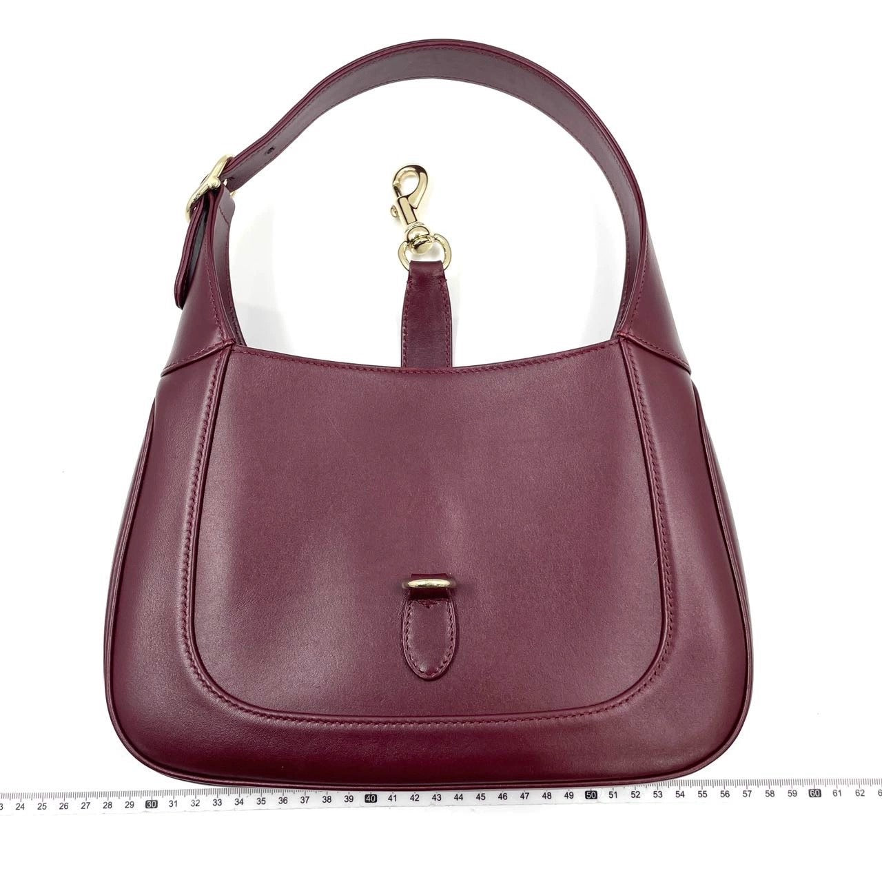 Gucci Jackie 1961 Small Ancora Red Burgundy Leather Shoulder Bag