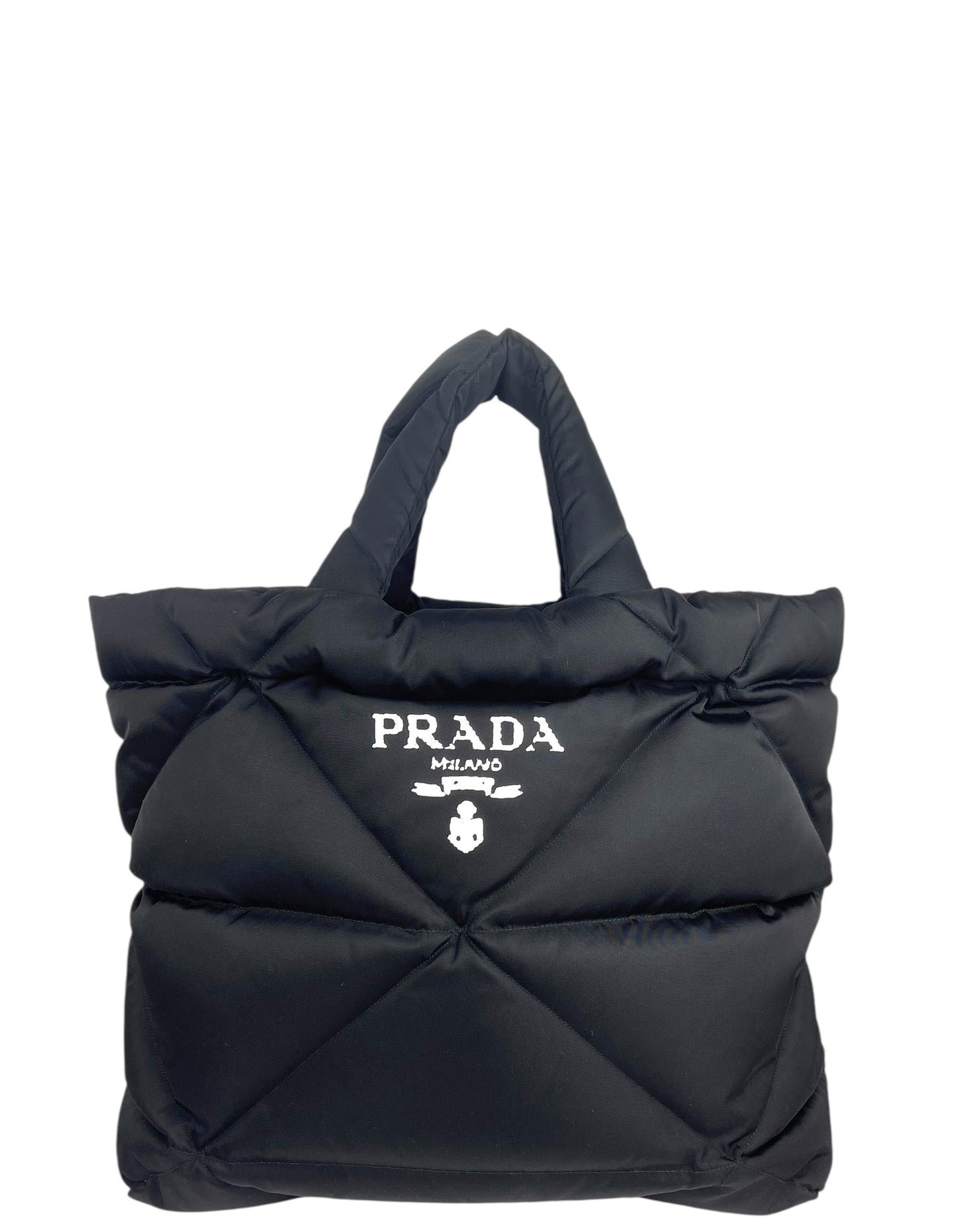 Prada Black Tessuto Re-Nylon Padded Tote