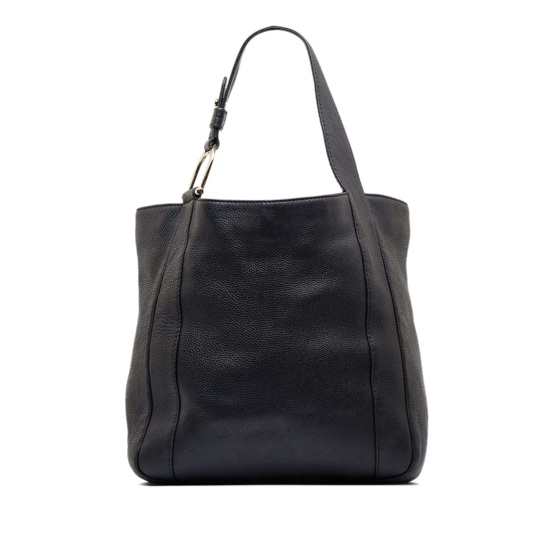 Gucci Black Leather Tote Style 14
