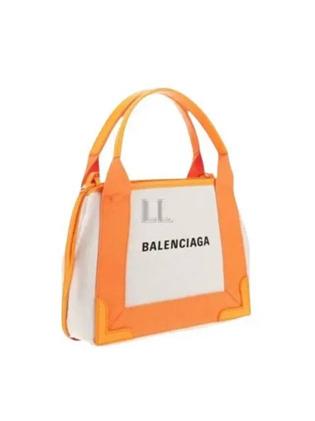 Luxury Balenciaga Trending 2026 Cabas XS Tote Bag Natural Pop Orange