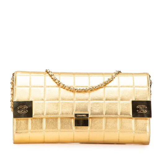 Chanel Choco Bar Lambskin Shoulder Bag