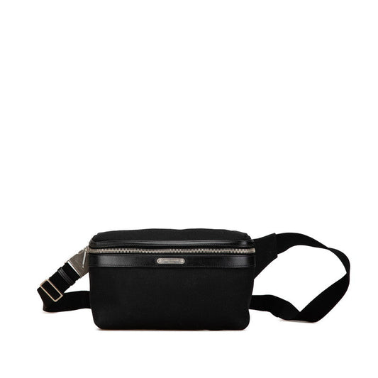 Saint Laurent City Canvas Leather Waist Bag