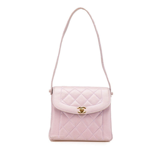 Chanel Diana Matelasse Lambskin Shoulder Bag