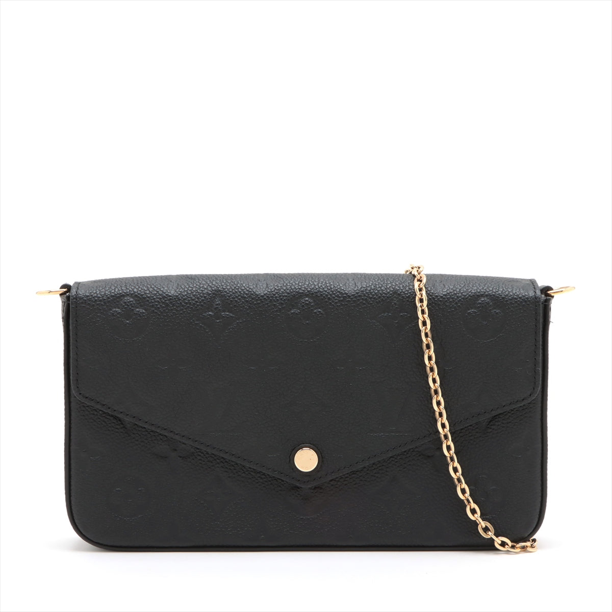 Louis Vuitton Noir Monogram Empreinte Leather Felicie Pochette [Clearance Sale]