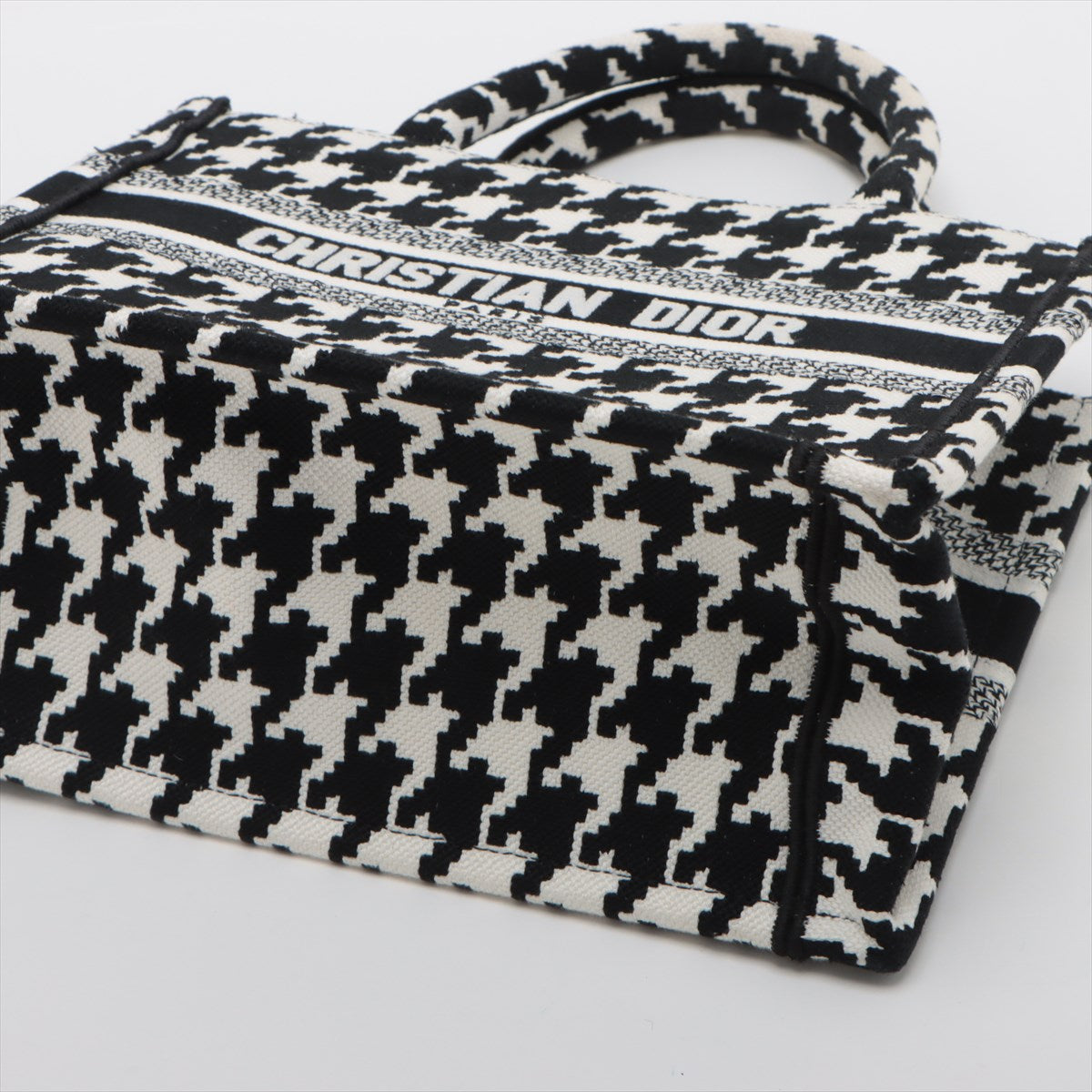 Christian Dior Black X White Canvas Small Book Tote [Clearance Sale]