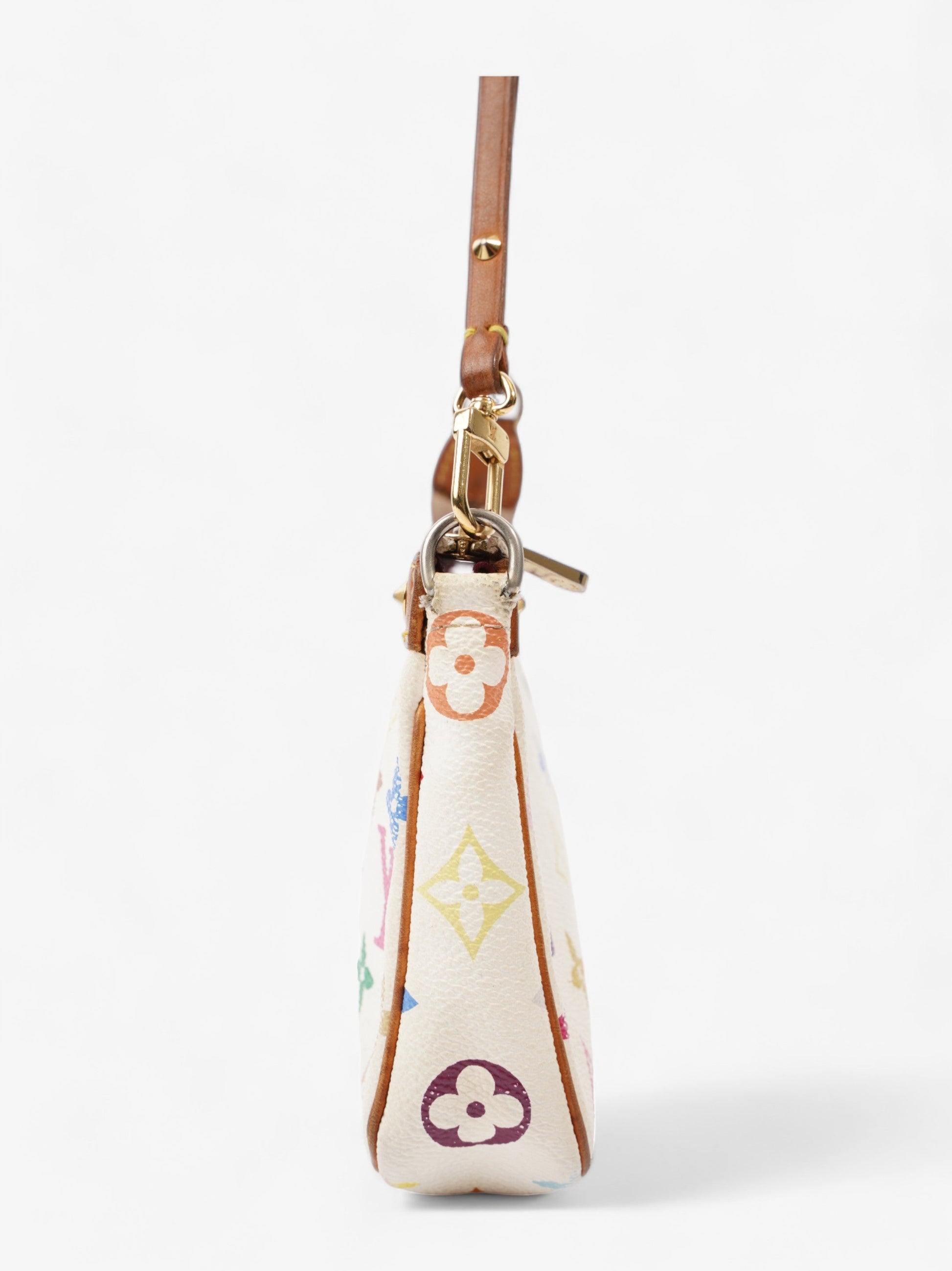 Louis Vuitton Pochette Accessoires White / Multicolour Coated Canvas