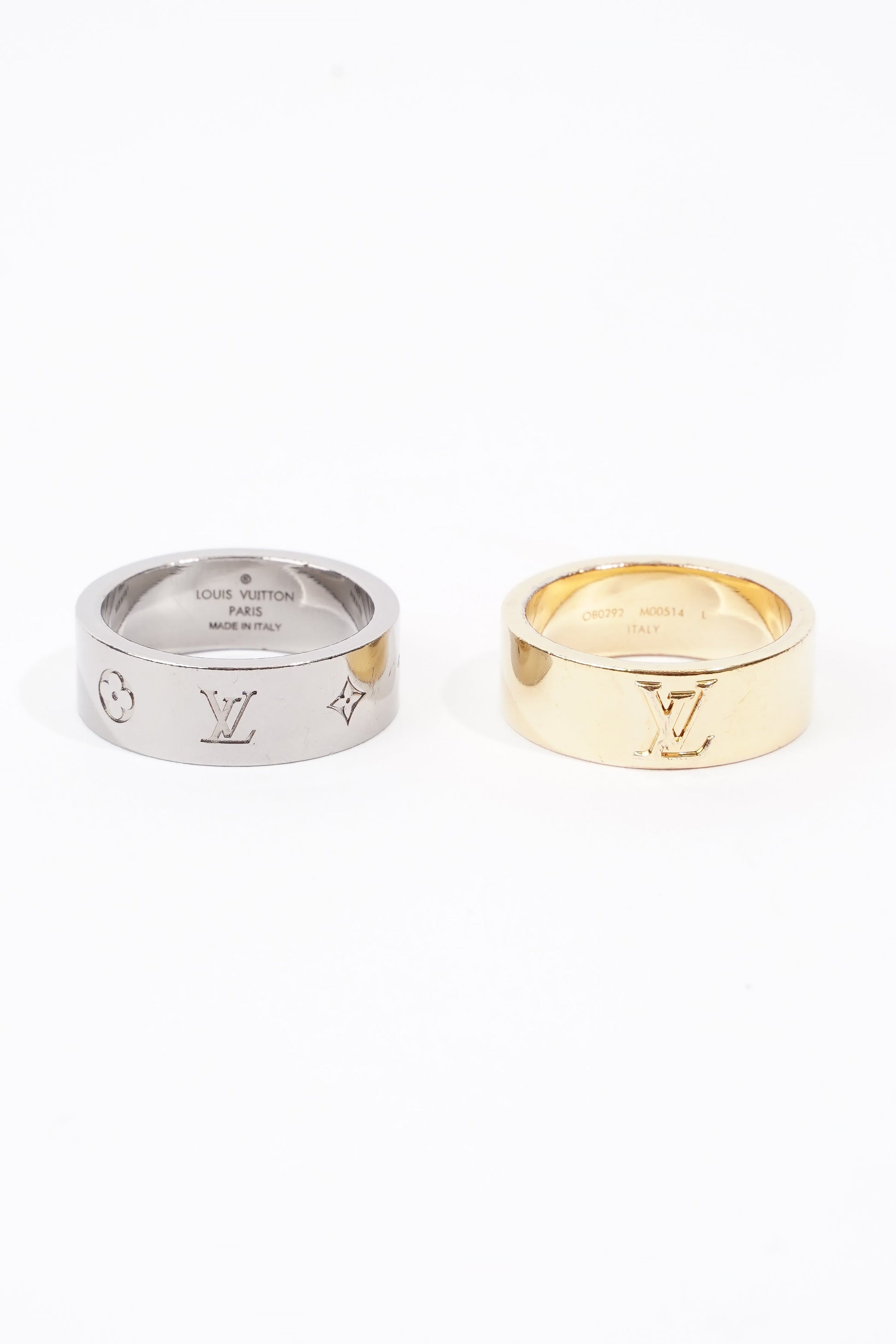 Louis Vuitton Berg LV Instinct Rings Gold / Silver Gold Plated L