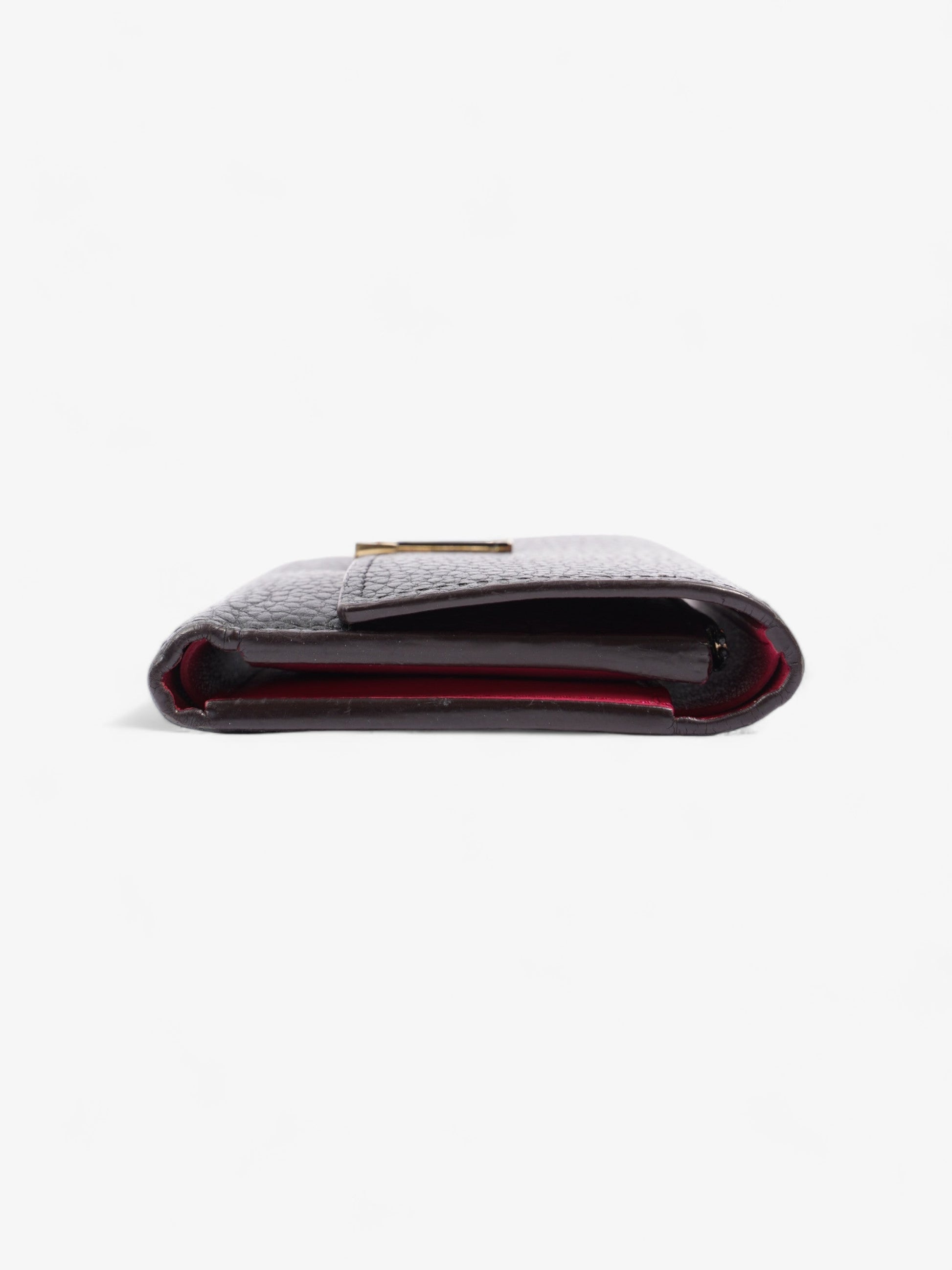 Louis Vuitton Capucines Compact Wallet Black Leather