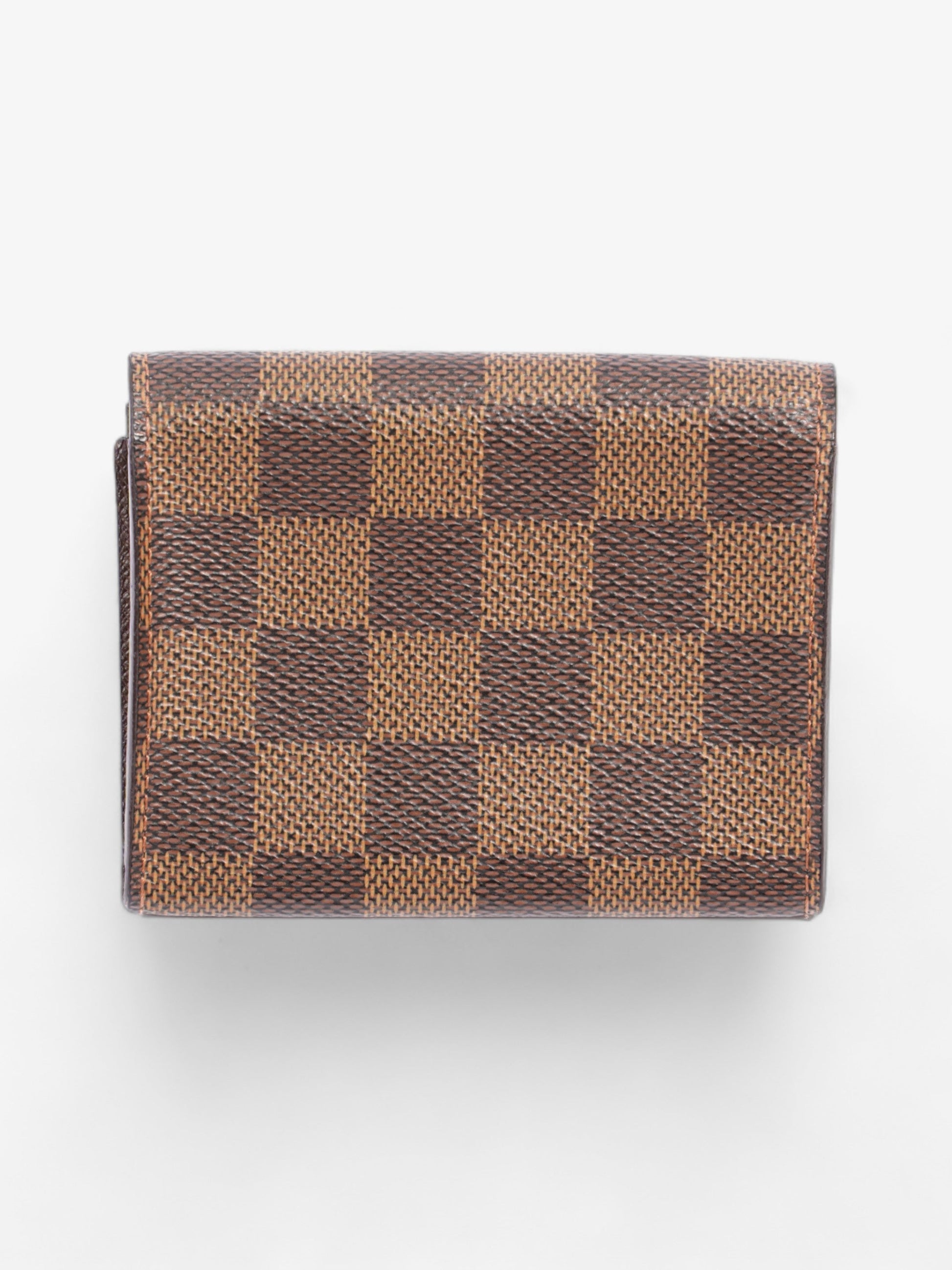 Louis Vuitton Card Case Damier Ebene Coated Canvas