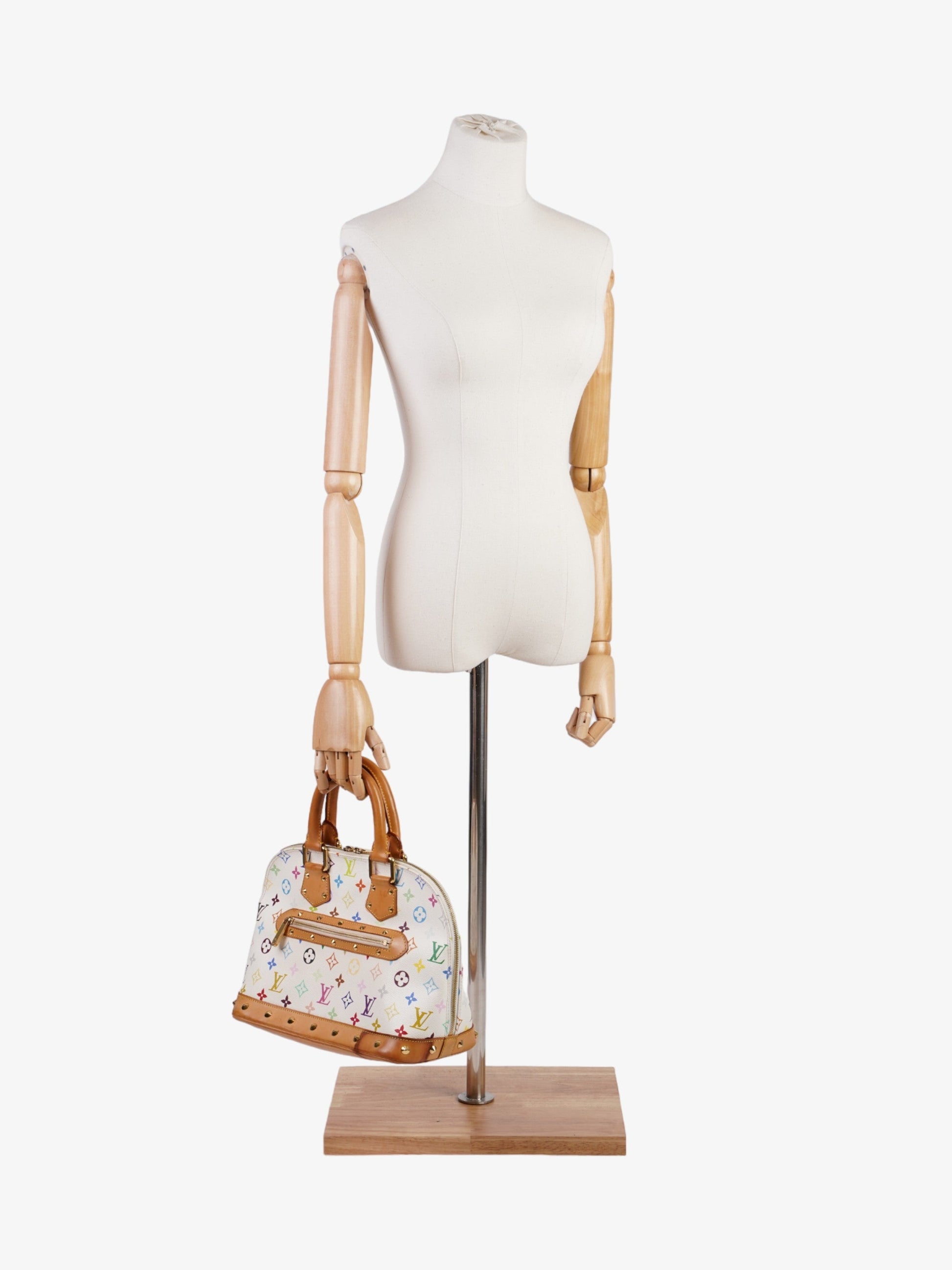 Louis Vuitton Alma White / Multicolour Canvas PM