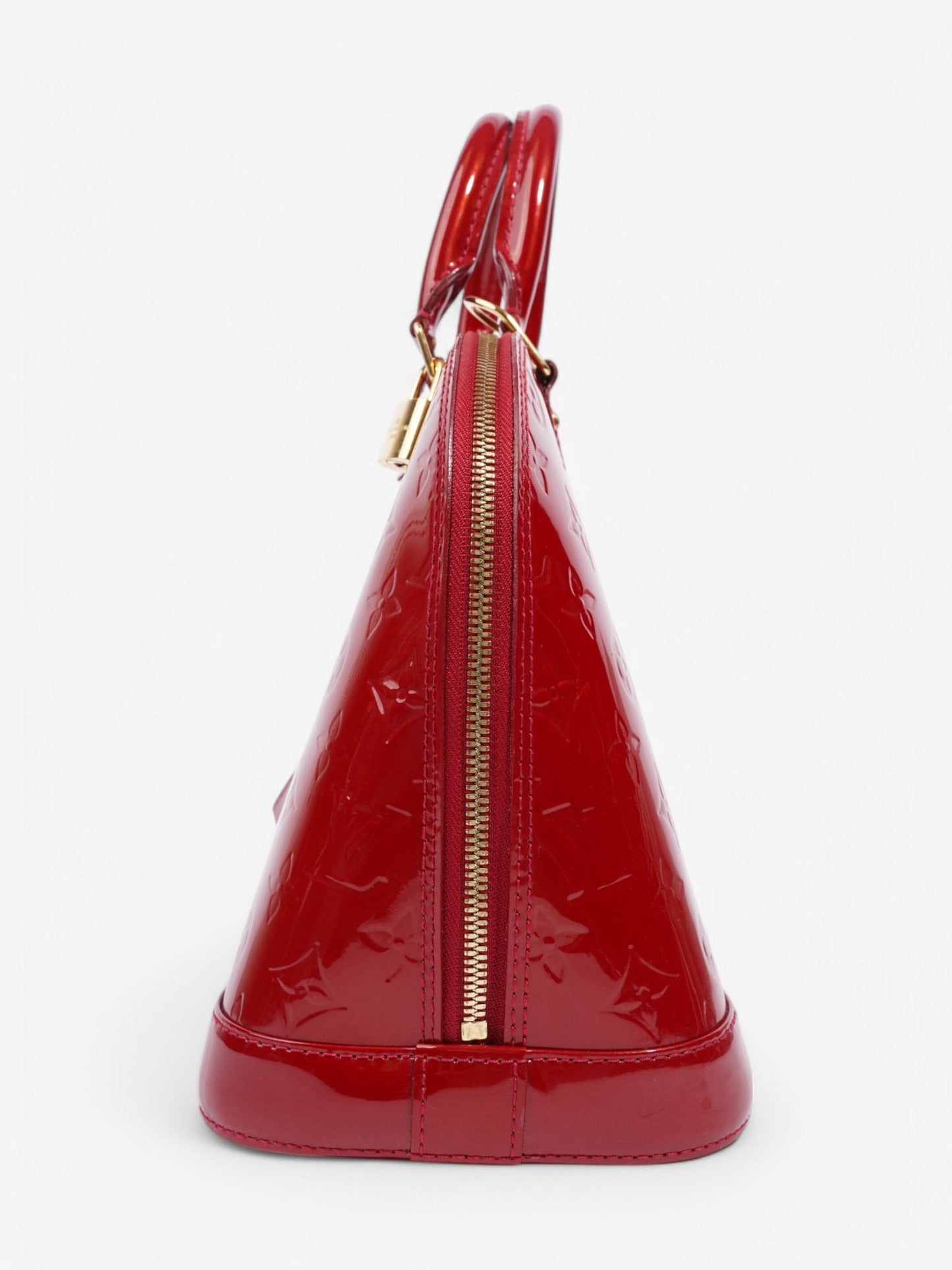 Louis Vuitton Alma Red Vernis Leather PM