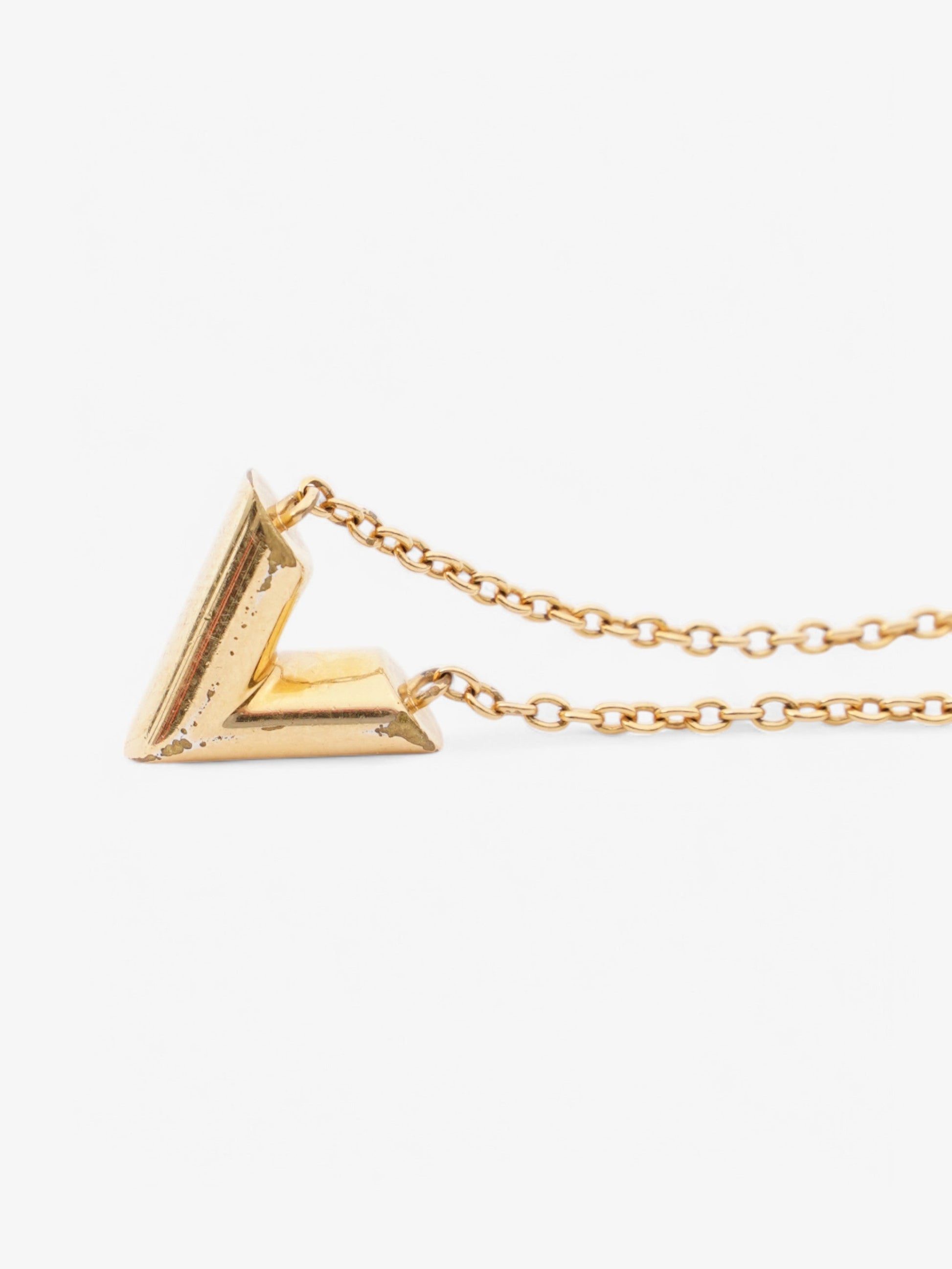 Louis Vuitton Essential V Necklace Gold Gold Plated 51cm