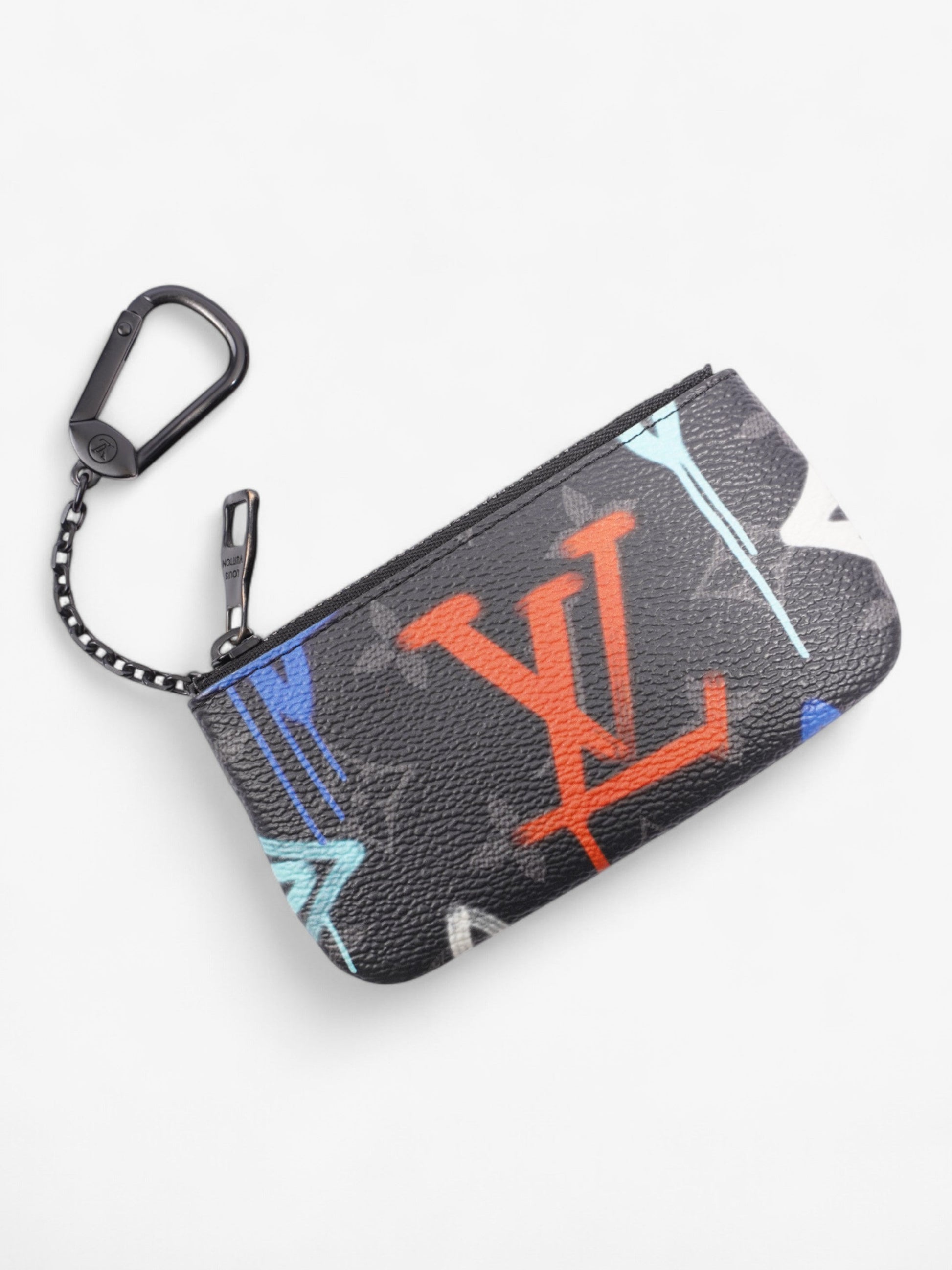 Louis Vuitton Coin Purse Black / Multicolour Coated Canvas
