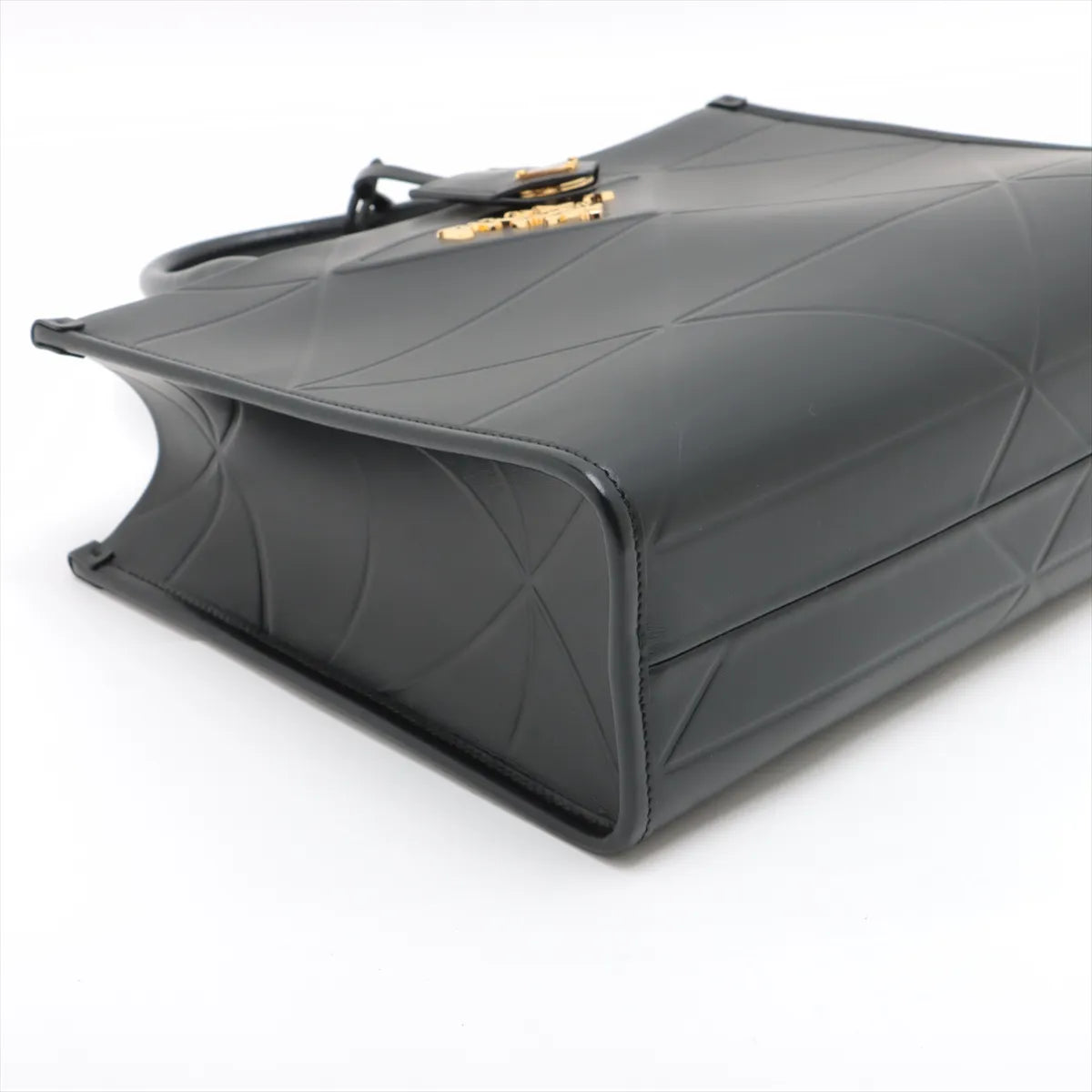 Prada Black Leather Symbole Shopping Bag [Clearance Sale]