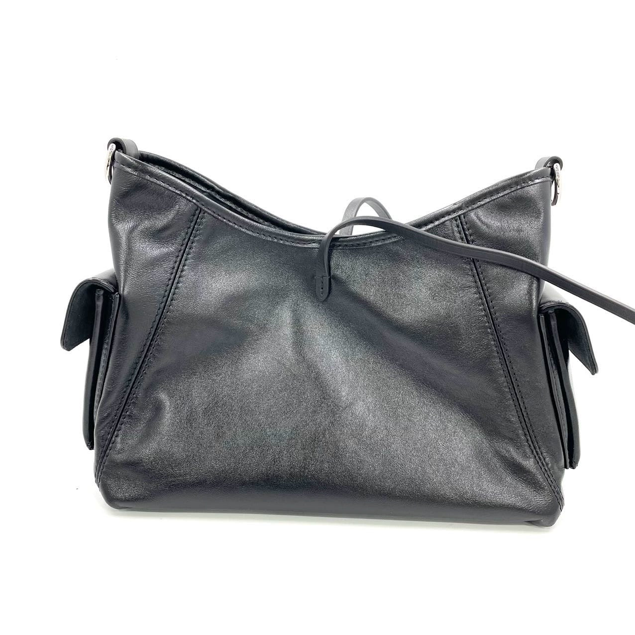 Louis Vuitton CarryAll Cargo Vibe PM Small Lambskin Leather So Black Shoulder Bag