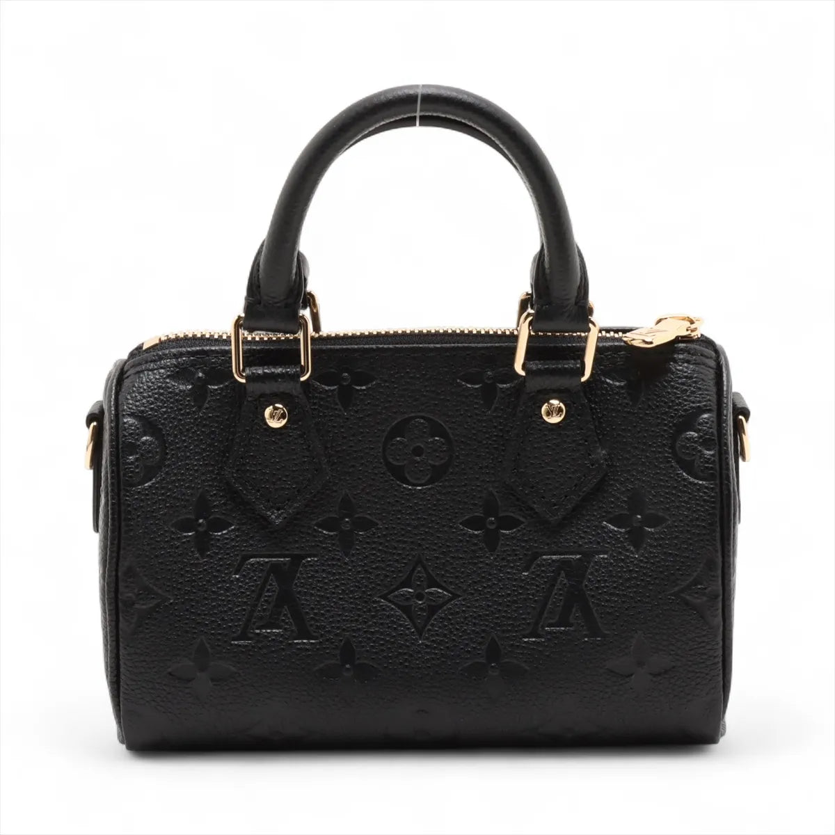 Louis Vuitton Noir Monogram Empreinte Leather Nano Speedy [Clearance Sale]
