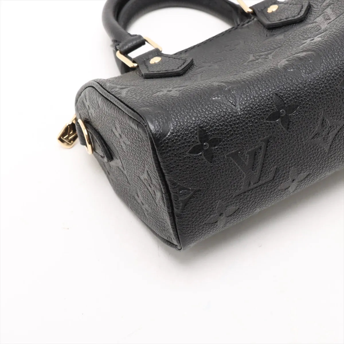 Louis Vuitton Noir Monogram Empreinte Leather Nano Speedy [Clearance Sale]