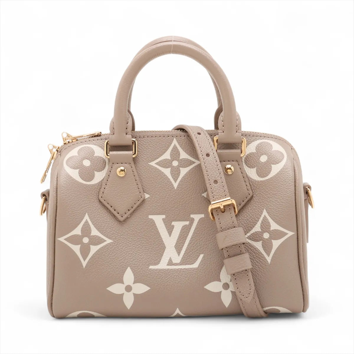 Louis Vuitton Creme BiColour Monogram Empreinte Leather Speedy 20 [Clearance Sale]